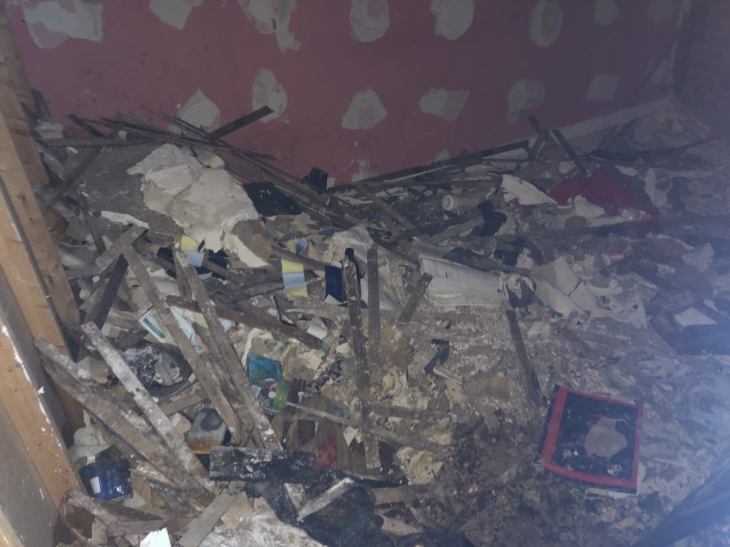 Building in New York need a Water Damage Restoration after a fire.