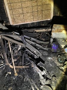 Fire damaged house in Suffolk County New Yrok